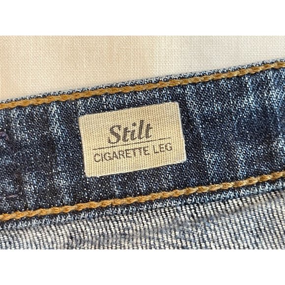 Adriano Goldschmied Womens Jeans Stilt Cigarette Leg BW9681 Cotton Blue Size 25R - Picture 10 of 12